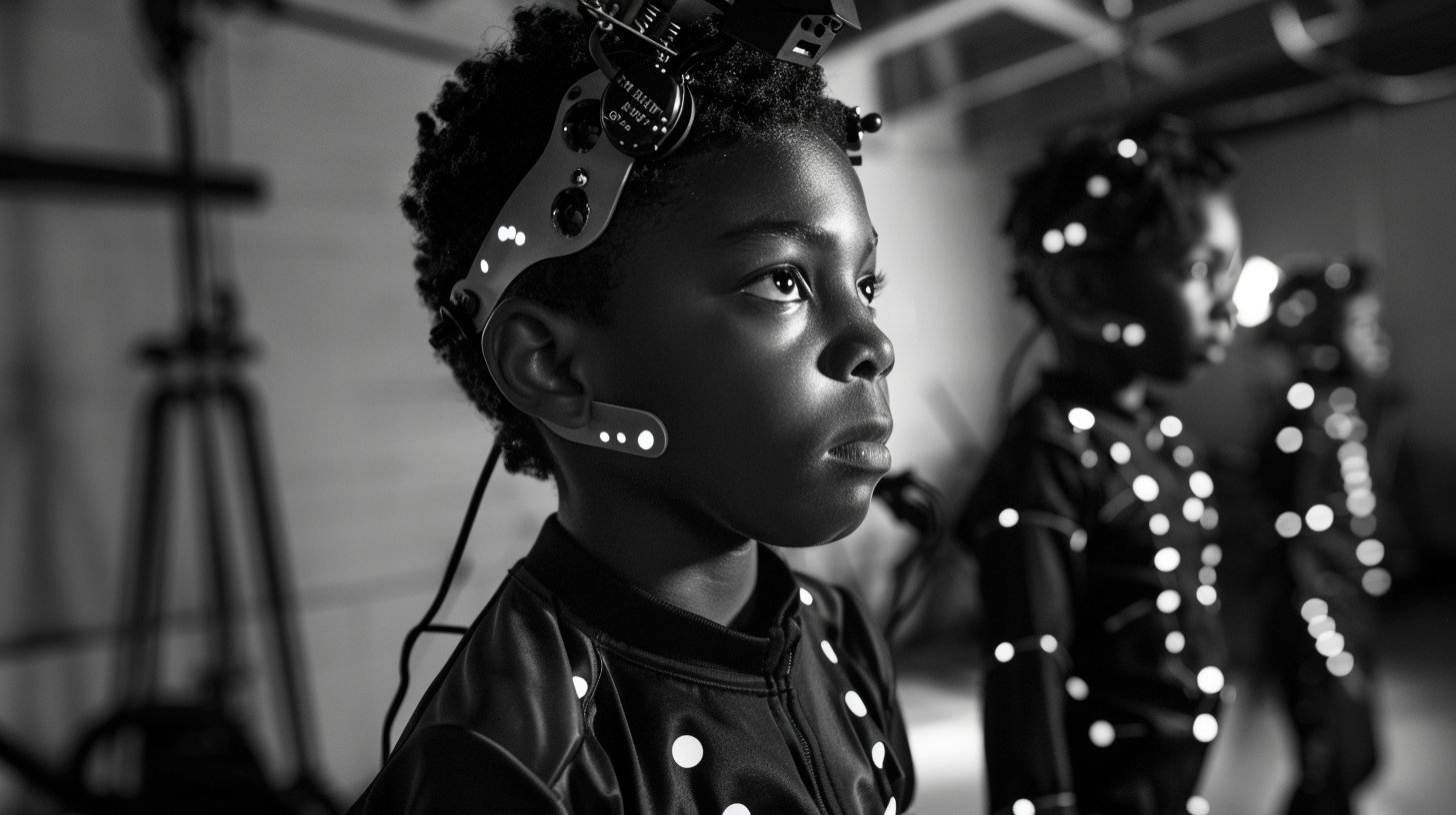 Student with VR headset